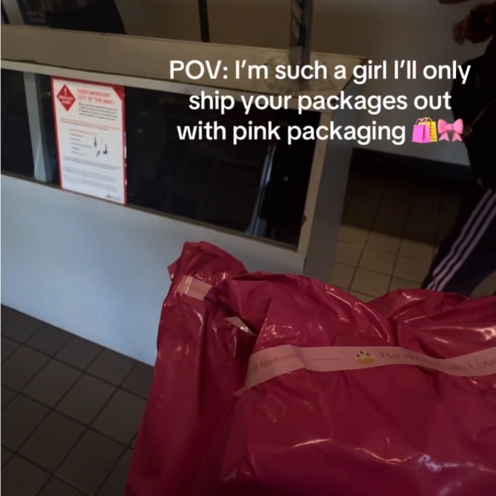 Pink Shipping Packaging